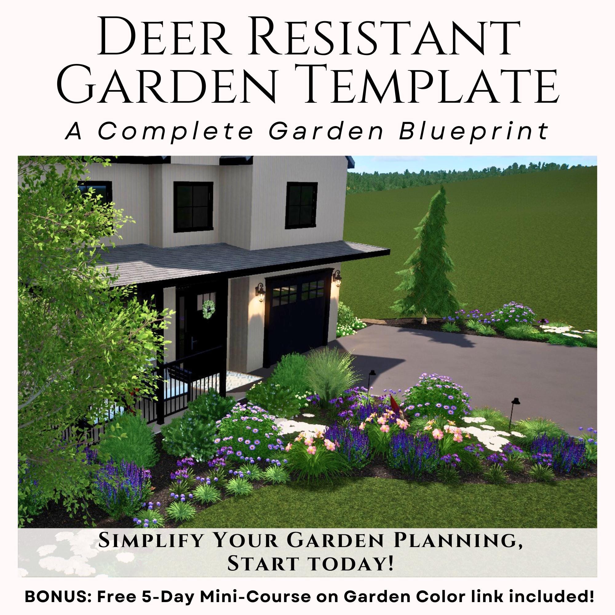 Small Deer Resistant Garden Plan Deer And Rabbit Resistant Perennials