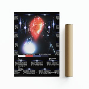 Bladee Red Light Poster