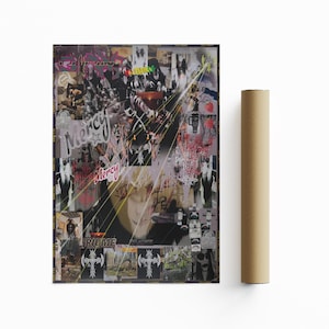 Puede incluir: Un collage de imágenes con fondo negro. El collage presenta una variedad de imágenes, incluyendo un rostro, una cruz y la palabra "misericordia" repetida varias veces. El collage está rodeado por un borde negro.