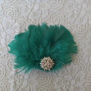Pink Feather Hair Clip, Feather Fascinator