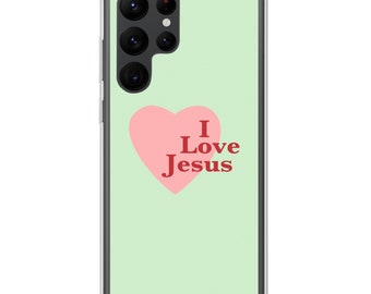 Philippians 4:13 - Green - Samsung Case for Galaxy S10, S10+, S10e, S20, S20 FE, S20 Plus, S20 Ultra, S21, S21 Plus, S21 Ultra, S22