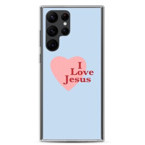 I Love Jesus - Blau - Samsung Hülle