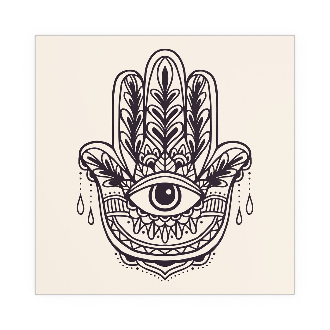 Indoor and Outdoor Silk Posters Hamsa Hand Eye Hand - Etsy