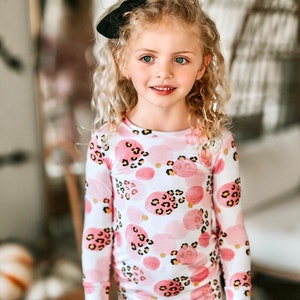 Cheetah Kids Pajamas Etsy Canada