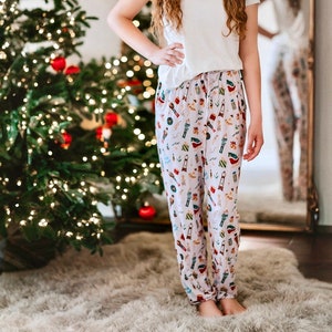 Pink Unisex Bamboo Nutcracker Pajama Pants, Family Matching Pajamas, Mens and Women's pajamas, Adult Christmas Pajamas, Adult unisex Pajamas