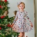 Whisker Wonderland Christmas Kittens Bamboo Twirl Dress with Pockets