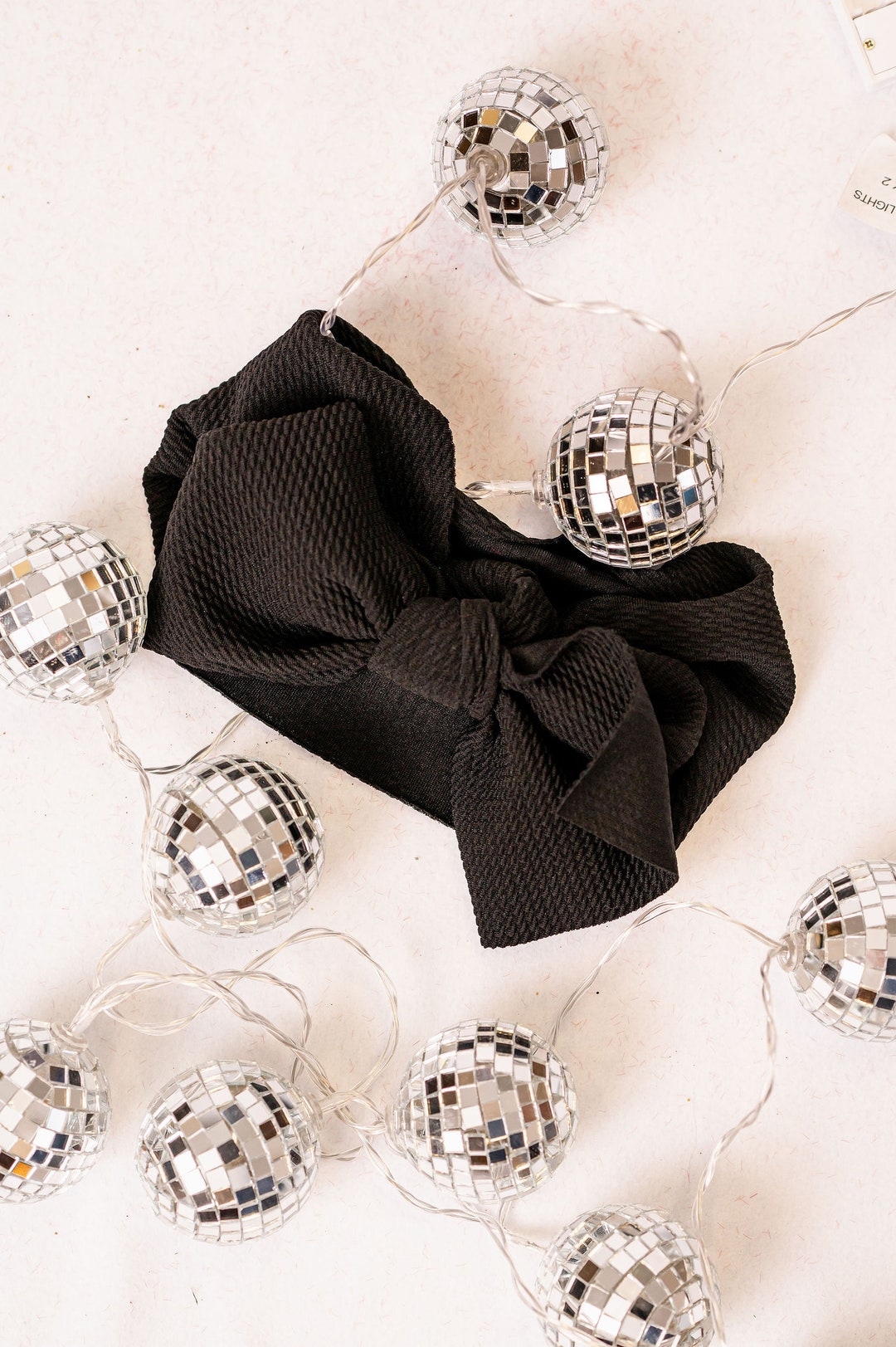 Fascia Per Capelli Con Fiocco Annodato A Pois Retrò - Foto 9