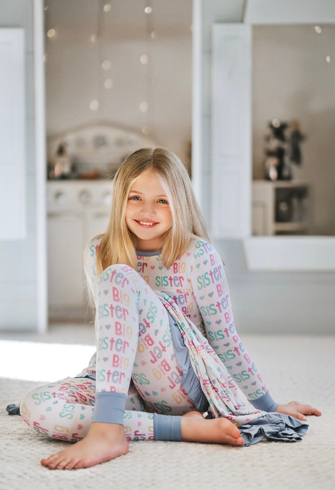 Big Sister Matching Pajamas For Sisters Big Sister Bamboo Kids