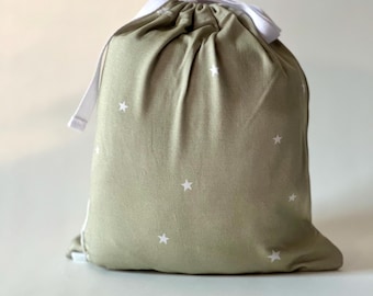 Sage Star Bamboo Crib Sheet – Unisex Nursery Bedding