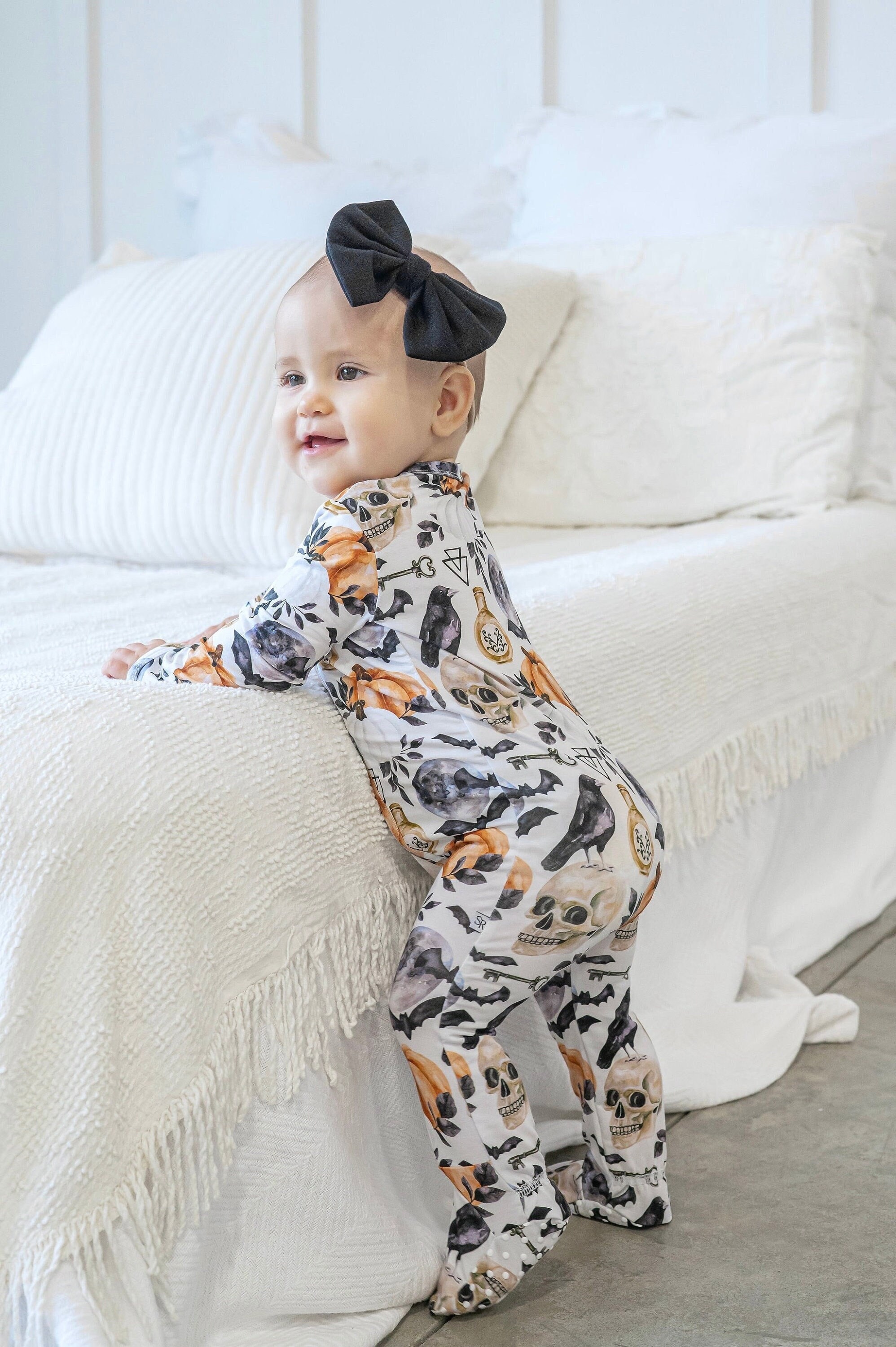 Black footed pajamas baby sale