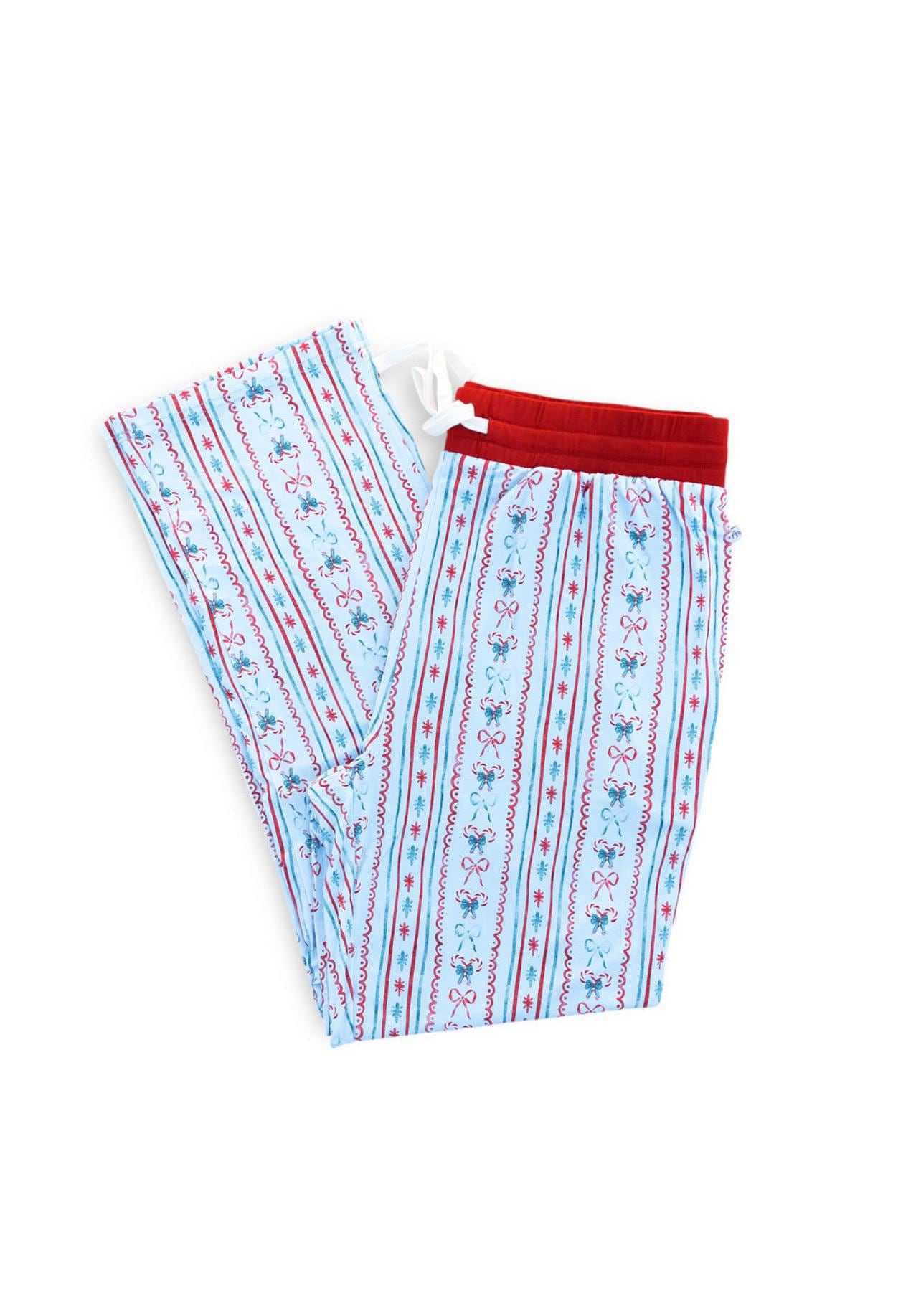 Christmas Ho-Ho-Ho Adult Bamboo Pajama Pants-Family Matching main image 0