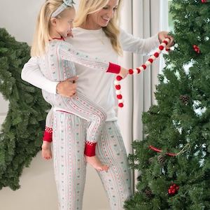 Christmas Ho-Ho-Ho Adult Bamboo Pajama Pants-Family Matching