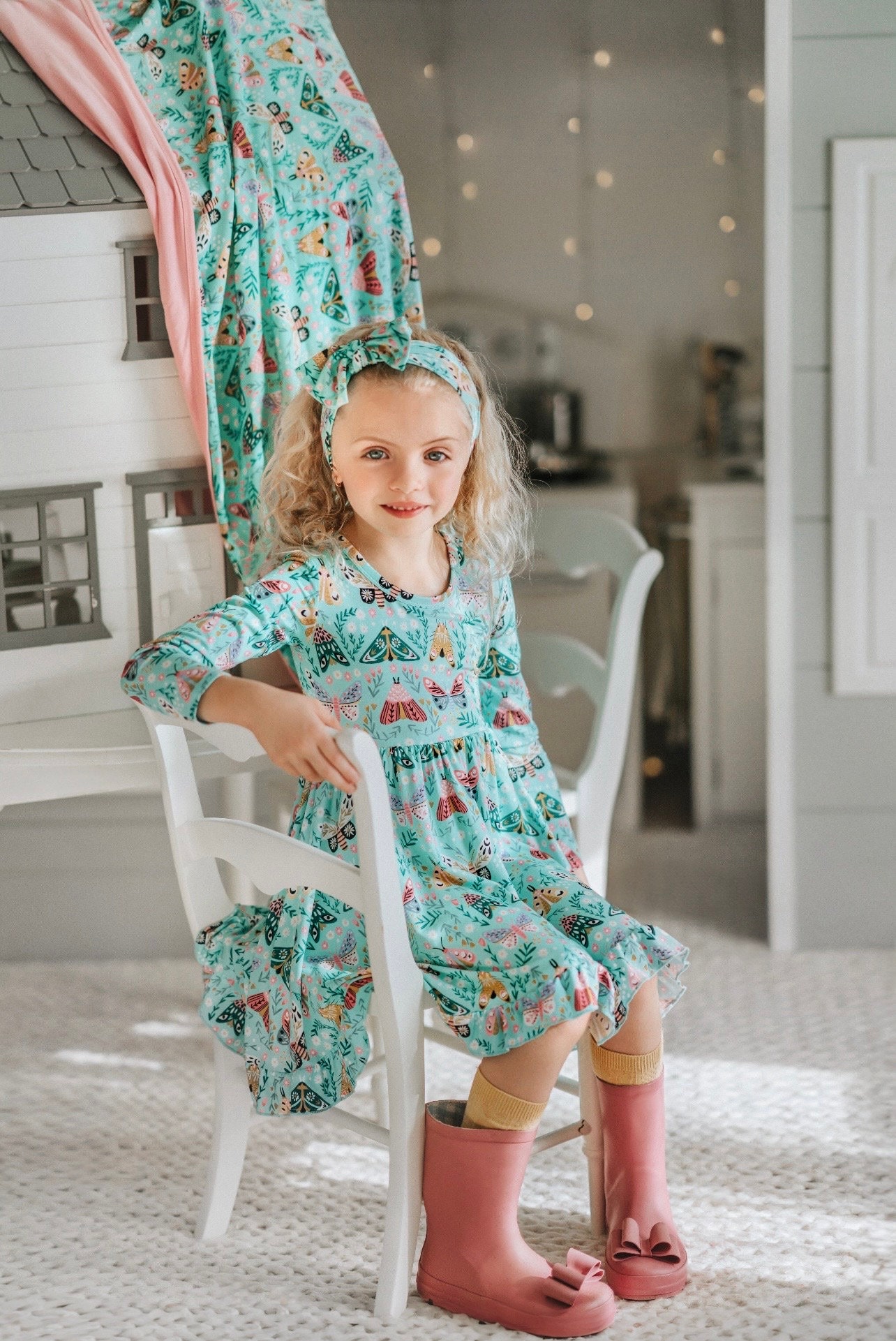 Toddler Girl Peeps Twirl Dress main image 0