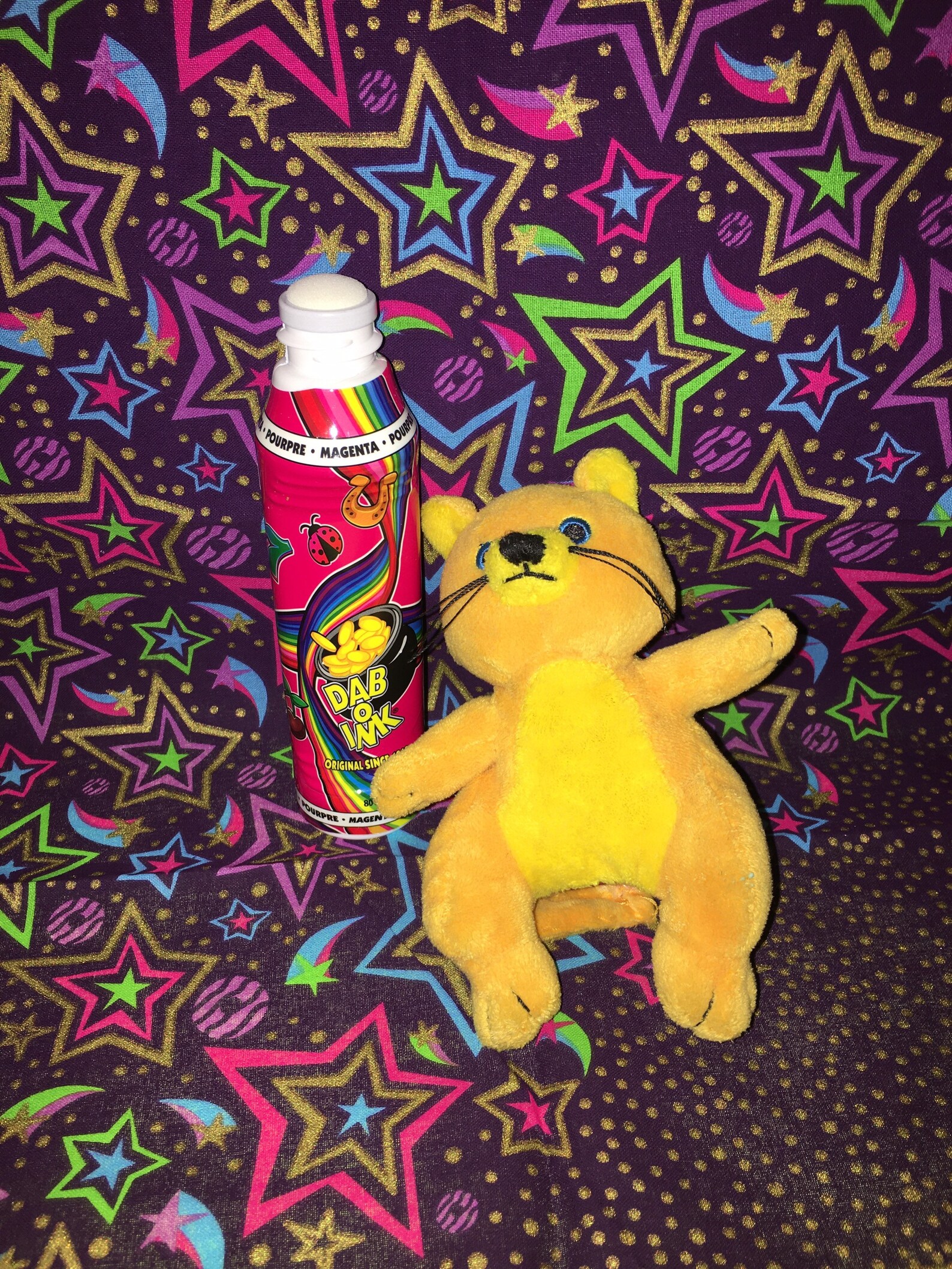 Yellow Cat Bingo Dauber Topper daubie Marker. Unique, Customized Top