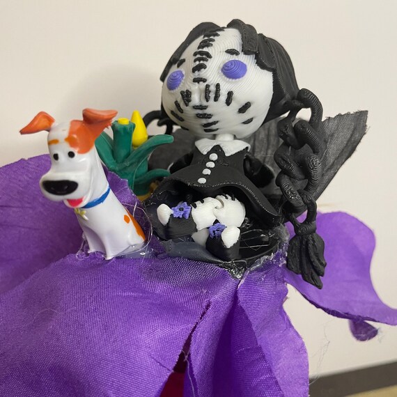 Zombie Twin with puppy Dog Bingo Dauber topper, Lucky Charm combo.