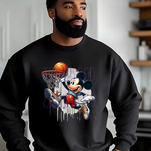 Mouse Basketball PNG, Sports T-Shirt Design (Digital Download)
