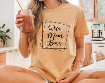 wife,mom,boss- png, svg, digital download