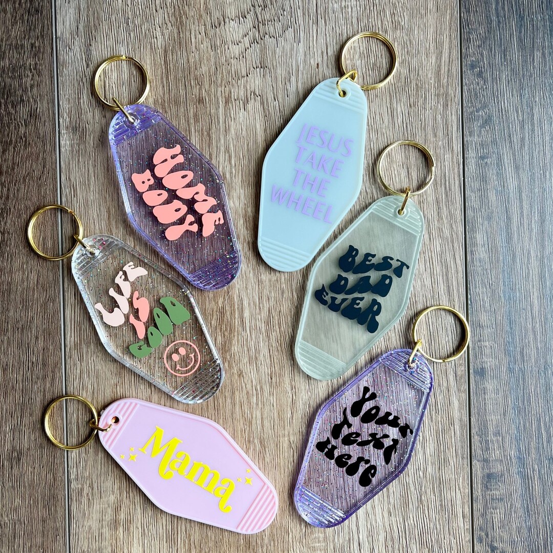 Motel Keychain Motel Keychain Custom Cute Motel Keychain Etsy