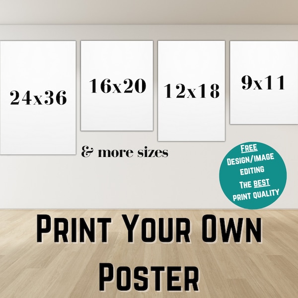 Póster de impresión personalizado / Póster personalizado / Impresión de póster personalizado / Decoración del dormitorio / Póster 24x36 / Póster de película / Arte de pared / Póster de boda