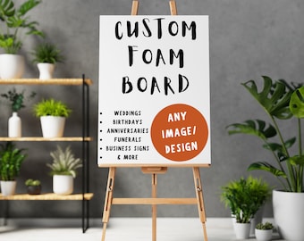 Custom Foam Board | Personalized Poster | Event Custom Printing Foamboard Sign | Welcome Sign | Announcement Sign | Wedding Foamboard Sign