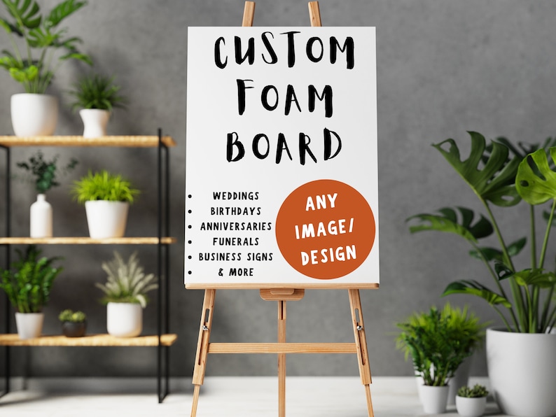 Custom Foam Board, Personalized Poster, Event Custom Printing Foamboard Sign, Welcome Sign, Announcement Sign, Wedding Foamboard Sign