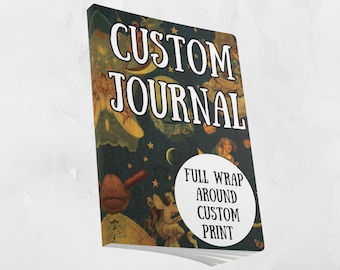 Benutzerdefiniertes Journal, personalisiertes Notizbuch, benutzerdefiniertes Bild und Text Notizbuch, Tagebuch Journal, personalisiertes Geschenk, Journale und Notizbücher Custom Cover