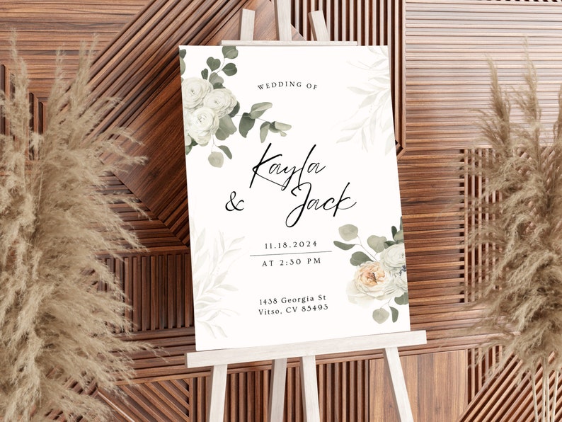 Wedding Event Signs, Reception Board, Custom Event Sign