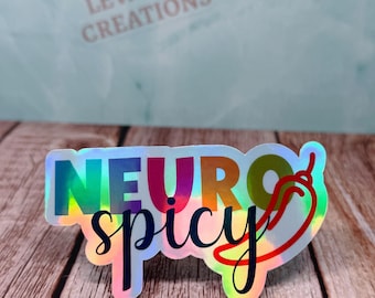 Neuro-spicy Vinyl Sticker, Autism Awareness, ADHD Pride, Neurodivergent Community
