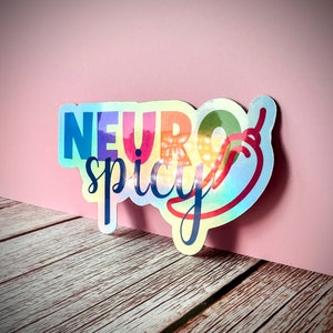 Neuro-spicy Vinyl Sticker, Autism Awareness, ADHD Pride, Neurodivergent Community immagine 6