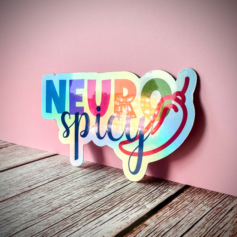 Neuro-spicy Vinyl Sticker, Autism Awareness, ADHD Pride, Neurodivergent Community immagine 6