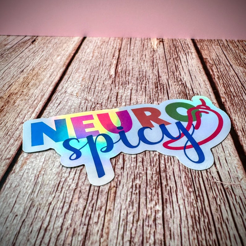Neuro-spicy Vinyl Sticker, Autism Awareness, ADHD Pride, Neurodivergent Community immagine 7