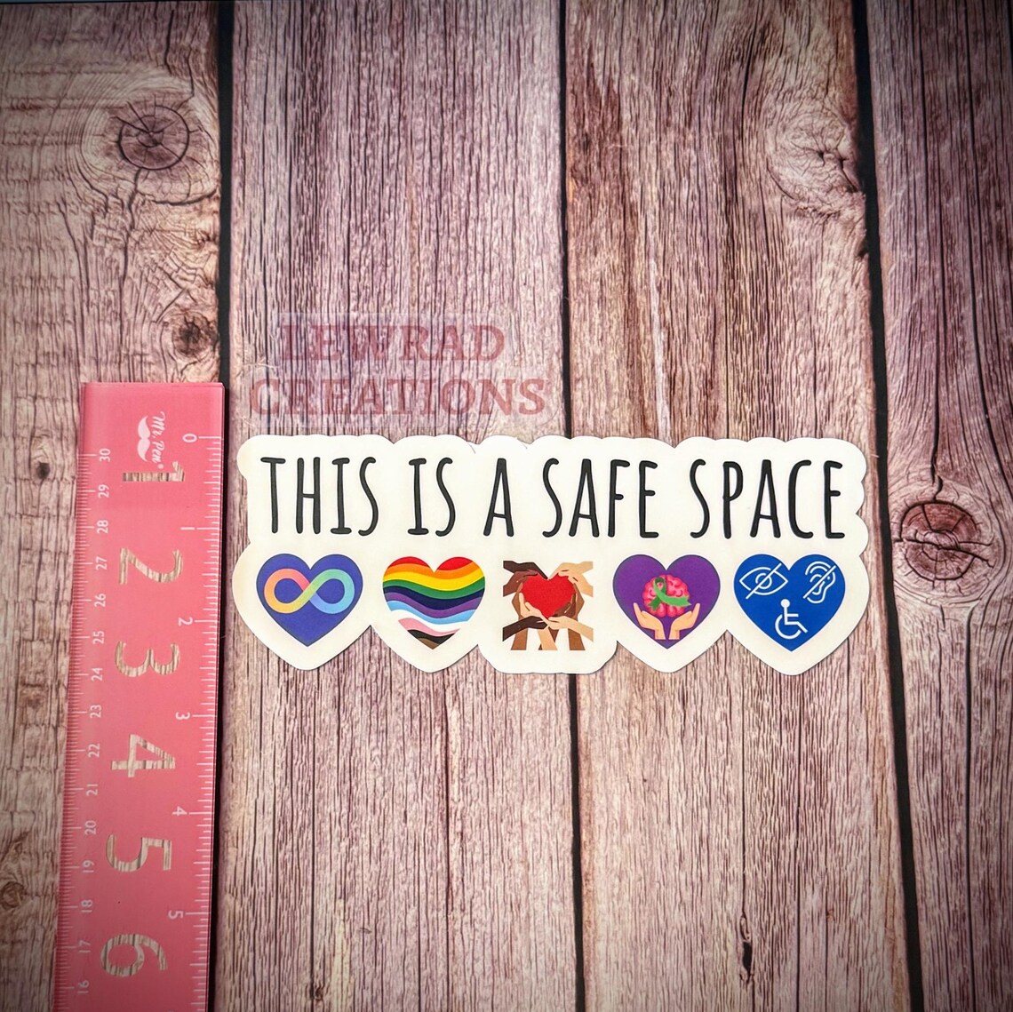 This is a Safe Space Large Vinyl Sticker; Inclusive Advocacy, Classroom ...