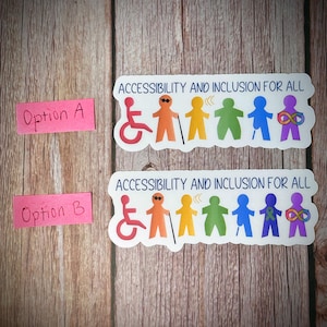 Accessibility and Inclusion for All Vinyl Sticker: Disability Advocacy ...