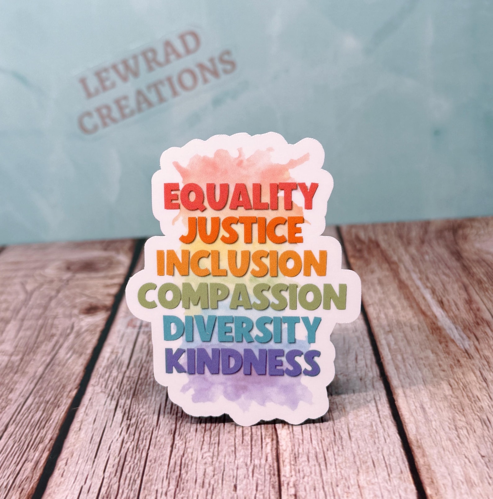 Gift Inclusion Sign Equality Kindness Vinyl Sticker, Inclusion Compassion Sticker, Choose ...