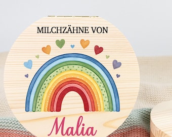 Personalized rainbow tooth box for children, Personalized tooth box for children, Baby teeth, Baby tooth box, Tooth box for girls, Tooth fairy