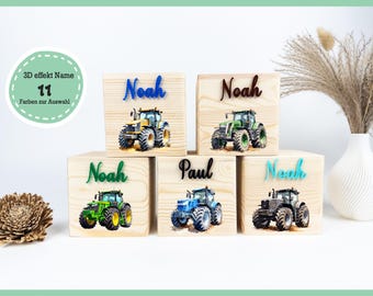Traktor Spardose ,Personalisierte spardose kinder 3D name,Spardose Holz,Geschenke Geburt,Taufgeschenk,sparschwein mit namen