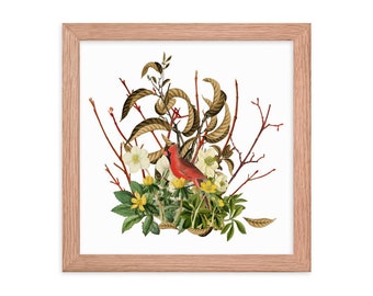 February Bouquet Framed Print