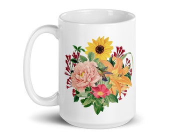 June Native Plant & Pollinator Bouquet Mug