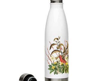 February Native Plants and Pollinators Stainless Steel Water Bottle