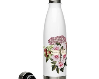 July Native Plants and Pollinators Stainless Steel Water Bottle
