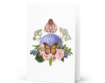 August Bouquet Greeting Card 4"x6"
