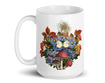 October Native Plant & Pollinator Bouquet Mug