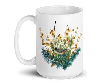 January Native Plant & Pollinator Bouquet Mug