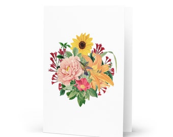 June Bouquet Greeting Card 4"x6"