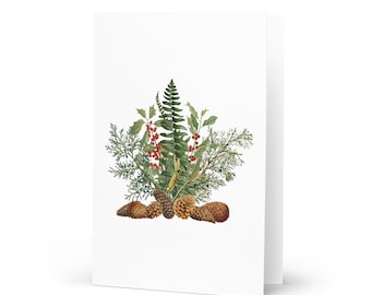 December Bouquet Greeting Card 4"x6"