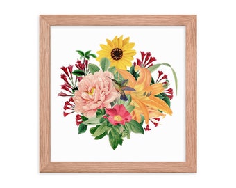 June Bouquet Framed Print