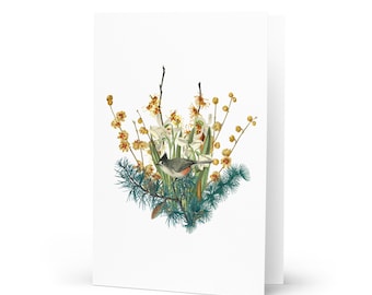 January Bouquet Greeting Card 4"x6"