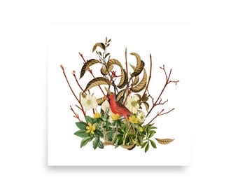 February Bouquet Print