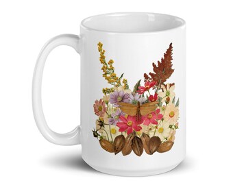 September Native Plant & Pollinator Bouquet Mug