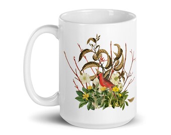 February Native Plant & Pollinator Bouquet Mug
